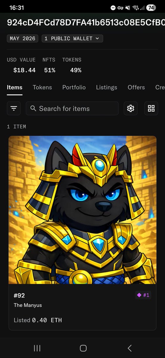 thebretonking_'s tweet image. Pharaoh $MANYU on sale on @opensea for 0,4 ETH 👀 @RealManyu #NFT #TheManyus