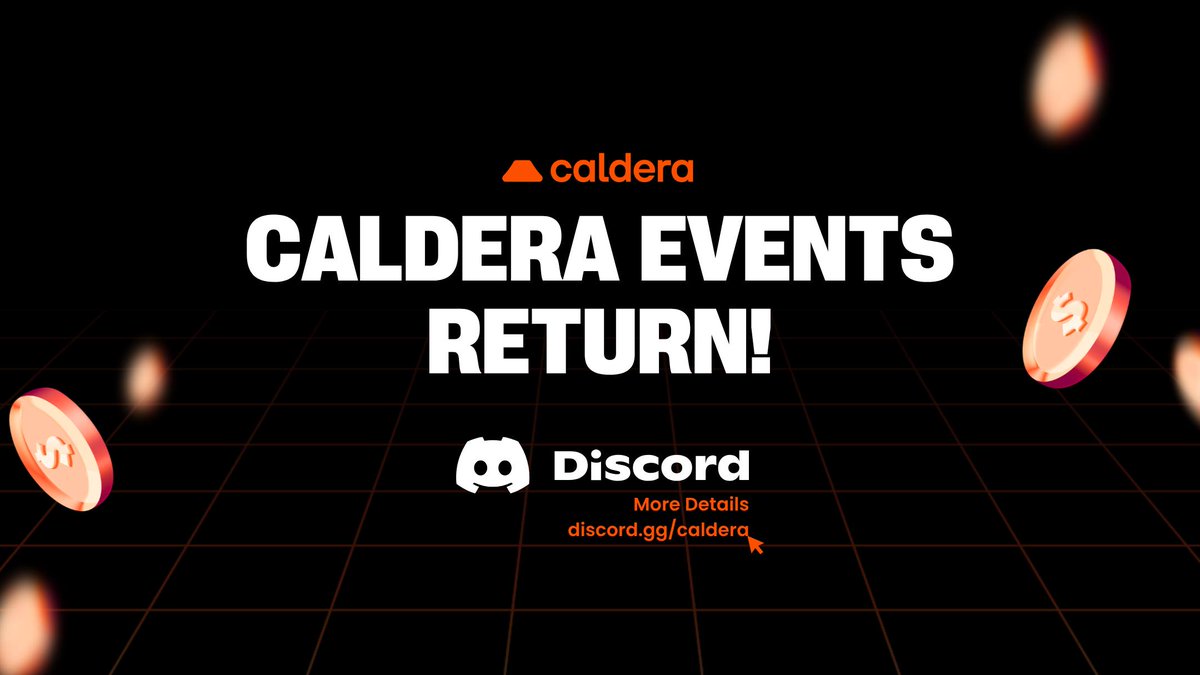Calderaxyz's tweet photo. We are so back! 

Partners Quiz. May 10th 17:00 UTC. 

https://t.co/EKjIQfjU4j https://t.co/6YSoLjCeZh
