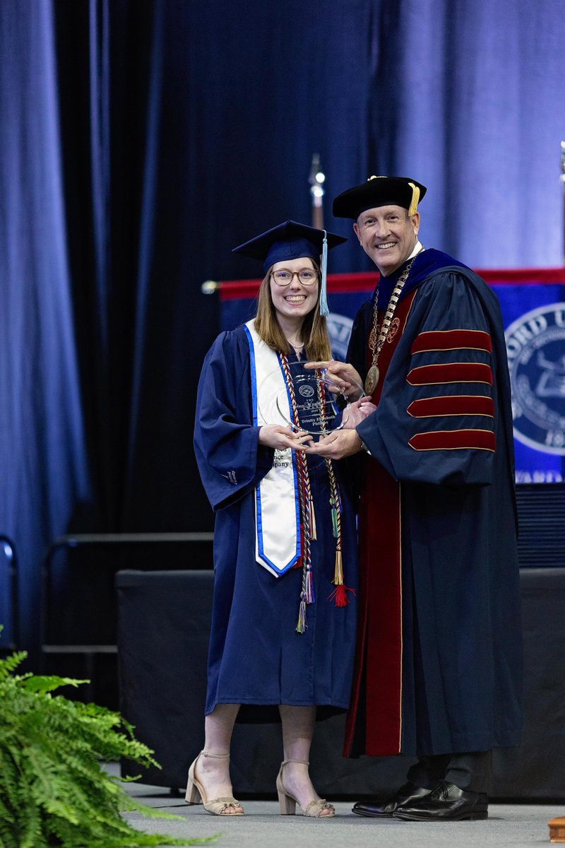 SamfordEd's tweet photo. Celebrating excellence 🎓

During Friday’s commencement ceremony, Trinity Elizabeth Phillips ’26, received the Velma Wright Irons Award, recognizing the second-highest GPA across all undergraduate schools at Samford.

Congratulations, Trinity! https://t.co/robANLz7T1