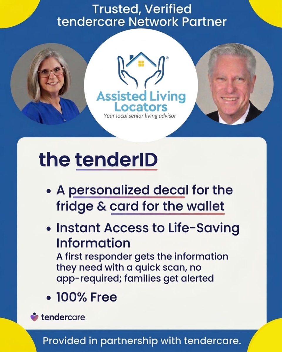 DFWeldercare's tweet image. Assisted Living Locators and tendercare are partnering to ensure our seniors get the best care possible. Give us a call at 469-250-5220 so we can provide you with a tenderID! #tendercare #seniorliving #seniorcare