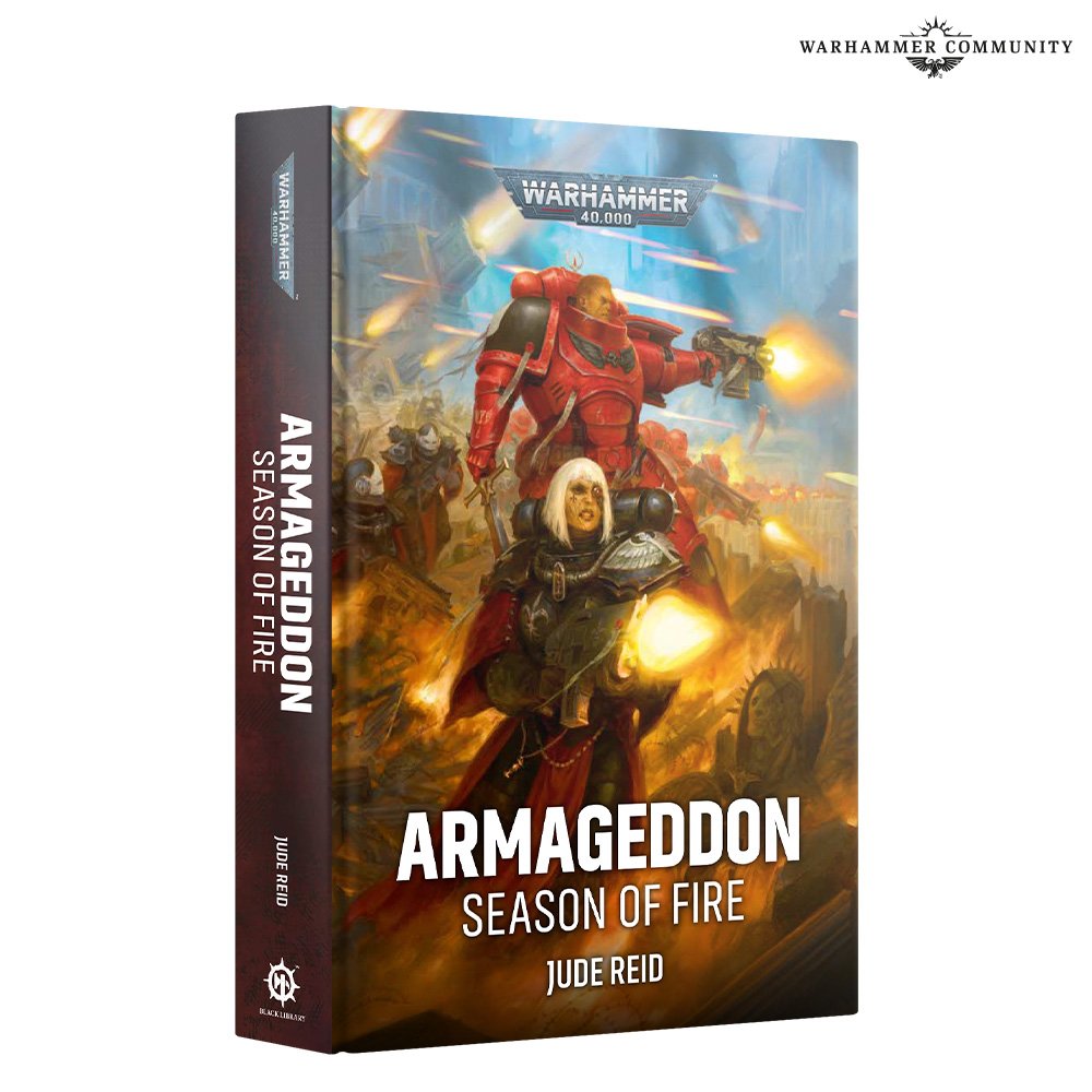 PaintwitDahboss's tweet photo. Armageddon: Season of Fire revealed. From the perspective of the Astra Militarum, Adepta Sororitas, and Space Marines. Looks interesting but do you think they will have more from the perspective from our Ork Boyz?๐ช๐ฅ
#Warhammer #WarhammerCommunity #Orks #BlackLibrary https://t.co/J6aOPP4A6F