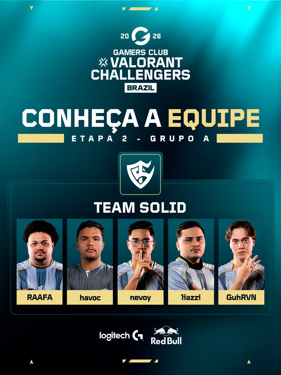 GamersClubVAL's tweet photo. Os donos da coroa estão prontos para defender o trono. 👑🦏
⁣
Atuais campeões do #ChallengersBR e cabeças de chave do Grupo A, a @teamsolid_of entra no servidor para manter a hegemonia nacional e carimbar a vaga rumo ao VCT Americas. 
⁣
#goSOLID https://t.co/y5pGuaSk2s