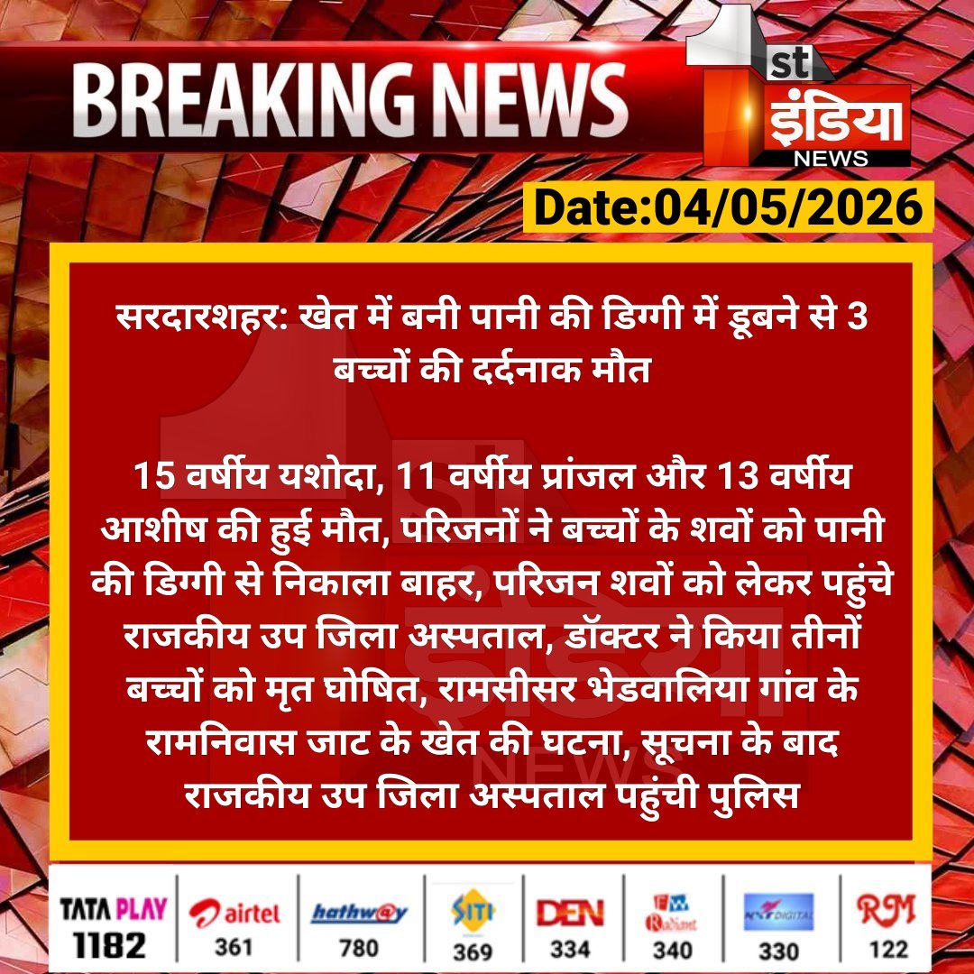 First India News tweet media