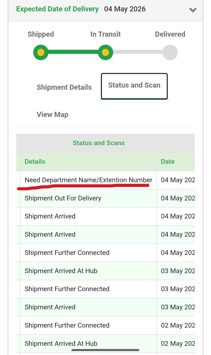 motorcyclewalaa's tweet photo. @BlueDart_ Frustrated with this delivery! It showed “out for delivery” this morning, and now it says “need department name/extension number” despite my address clearly mentioned on the package. This is unacceptable, parcel contains emergency medicine. Please resolve this ASAP. https://t.co/4F0u924lB5