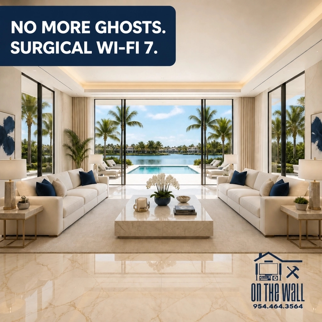 OntheWallSFLAV's tweet image. NO MORE GHOSTS. 👻 Mesh is a joke. Upgrade to Wi-Fi 7 for surgical precision across your estate. From smart shades to patio screens: zero dead zones. 2 slots left!

Book Now: onthewallsfl.com

#Parkland #Weston #BocaRaton #DelrayBeach #BoyntonBeach #WiFi7