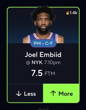 Dee_rose901's tweet photo. ๐จ๐ NBA POTD #52 ๐๐จ
*** POTD Record 35-16 ***
๐ This guy VS Kat & Mitchell Robinson Iโd take this 10 times out of 10 times ๐
๐ Went Over 7.5 FTM Last 9/10 Games VS Knicks ๐ฅ
( 9 , 8 , 8 , 13 , 4 , 12 , 19 , 8 , 11 , 9 )
๐ Embiid VS Kat beefing so I expect Embiid to feast at the Free Throw Line tonight ๐ค
LIKE ๐ = Tailing ๐โโ๏ธ
โขโขโข For VIP Click Link In Bio ๐จ๐ฝโ๐ป๐ง๐ผโ๐ป๐ โขโขโข