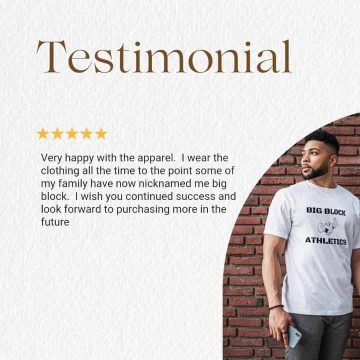 BigBlockClothin's tweet photo. We believe in Customer Satisfaction. We'll continue to put customers first. #sportsbiz #activelifestyle #sports #Activewear https://t.co/hX8iSAycsQ