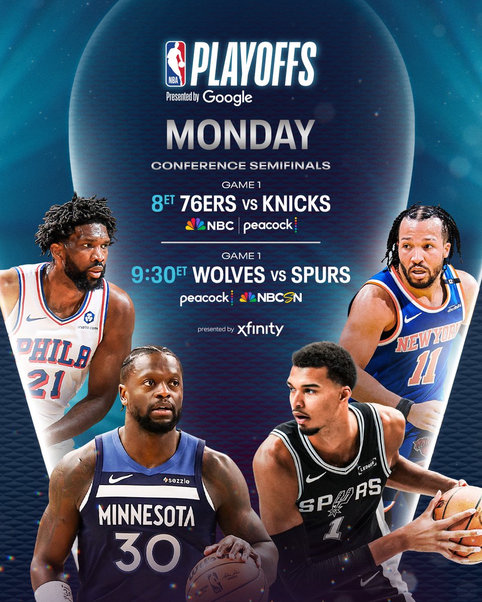 The Conference Semifinals start TONIGHT.