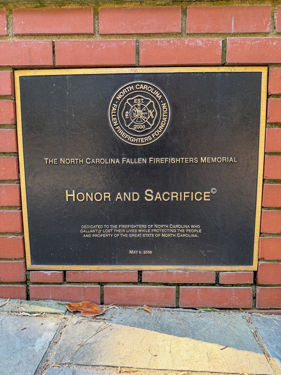 RaleighNCFire's tweet photo. If you see flags at half-staff as this week begins, it’s in honor of National Fallen Firefighters Memorial Day (May 3). On May 9 beginning at 11:15 a.m., the North Carolina Fallen Firefighters Foundation will hold a memorial service at Nash Square in downtown Raleigh. https://t.co/m3rTheaa7F