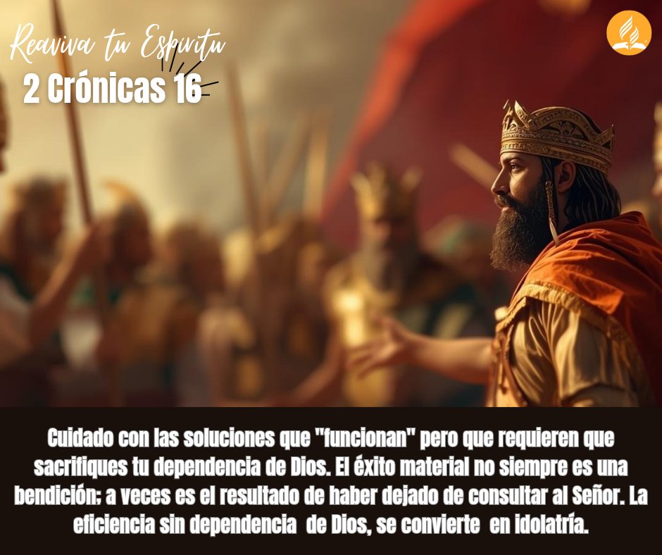 ga_menen's tweet image. 2 Crónicas  16

Cuidado con las soluciones que "funcionan" pero que requieren que sacrifiques tu dependencia de Dios. El éxito material no siempre es una bendición; a veces es el resultado de haber dejado al Señor. La eficiencia sin dependencia se vuelev  idolatría
#biblia  #rbhw