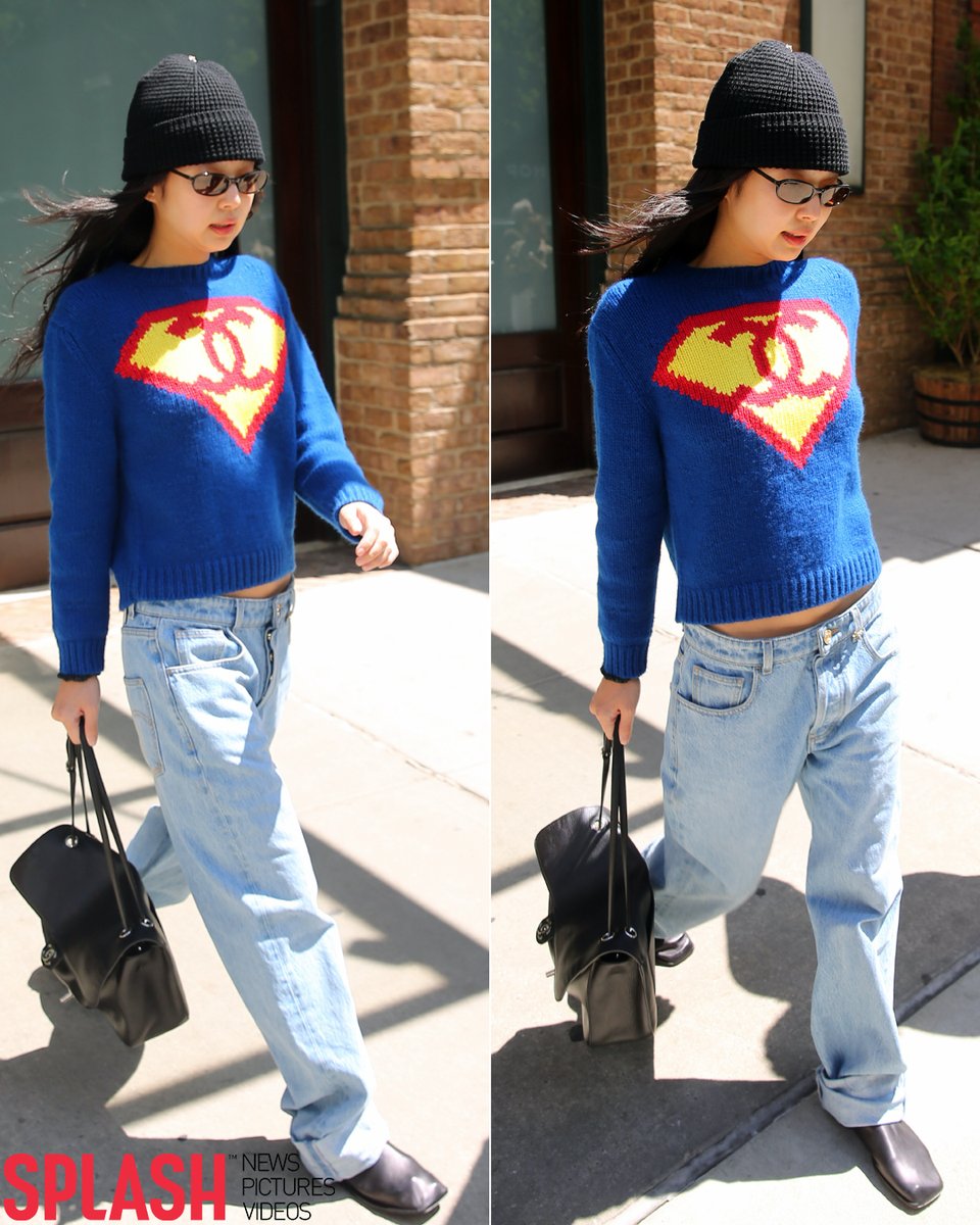 BLACKPINK's Jennie stepping out in NYC in a Chanel x Supergirl