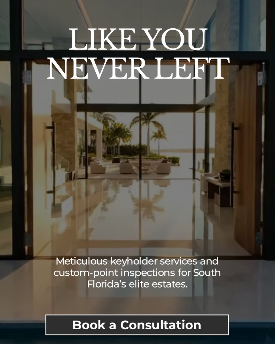 _theplanetman's tweet image. Your home doesn’t pause when you leave—so neither do we.

Keyholder services. Detailed assessments. Estate-level oversight.

Like you never left.

Book your consultation. planethomewatch.com

#PlanetHomeWatch #LuxuryLiving #HomeWatch #SouthFlorida #PeaceOfMind