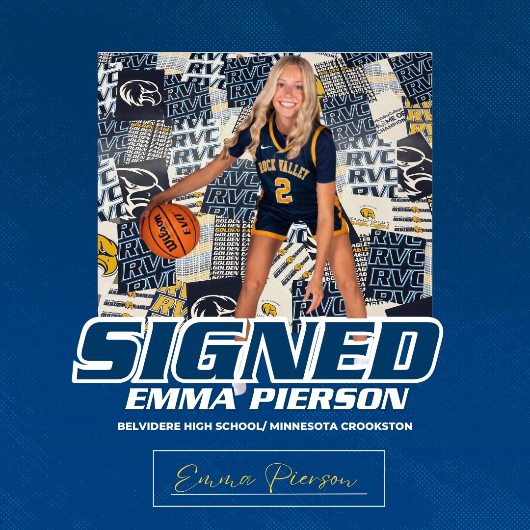 RVC_WBB's tweet photo. Excited to announce our next signee of the 26 class. 5’10 Guard Emma Pierson transfer from Minnesota Crookston and from Belvidere, IL to the #RVCWBB family! 🦅

Welcome to #TheNest🪺! https://t.co/OBn9V4q3Rn