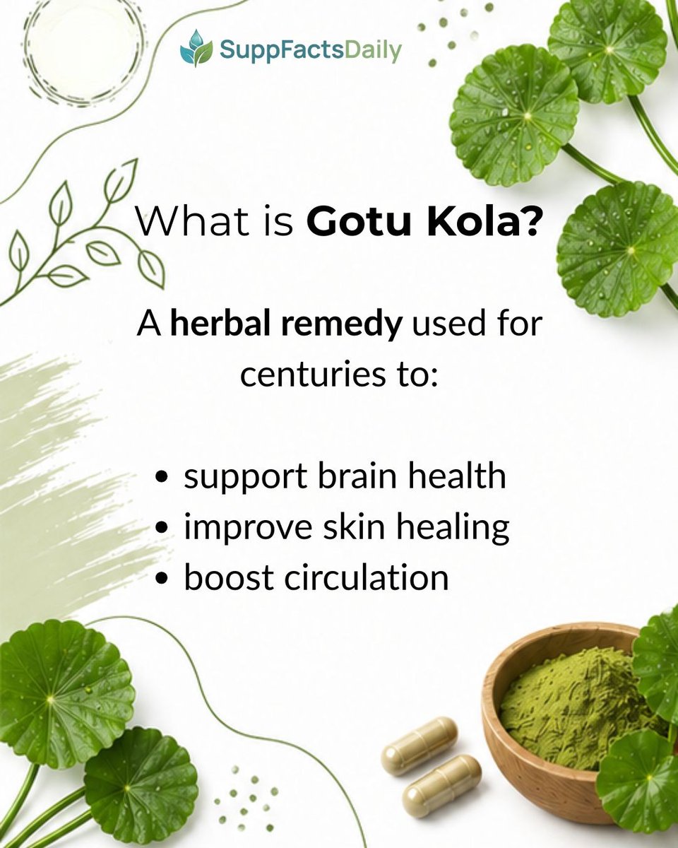 SuppFactsDaily's tweet photo. Ancient secret or modern hype? Gotu Kola decoded.

What do YOU think? 👇
#GotuKola #HerbOfLongevity #SupplementFacts #Ayurveda https://t.co/8iUh8mAz1s