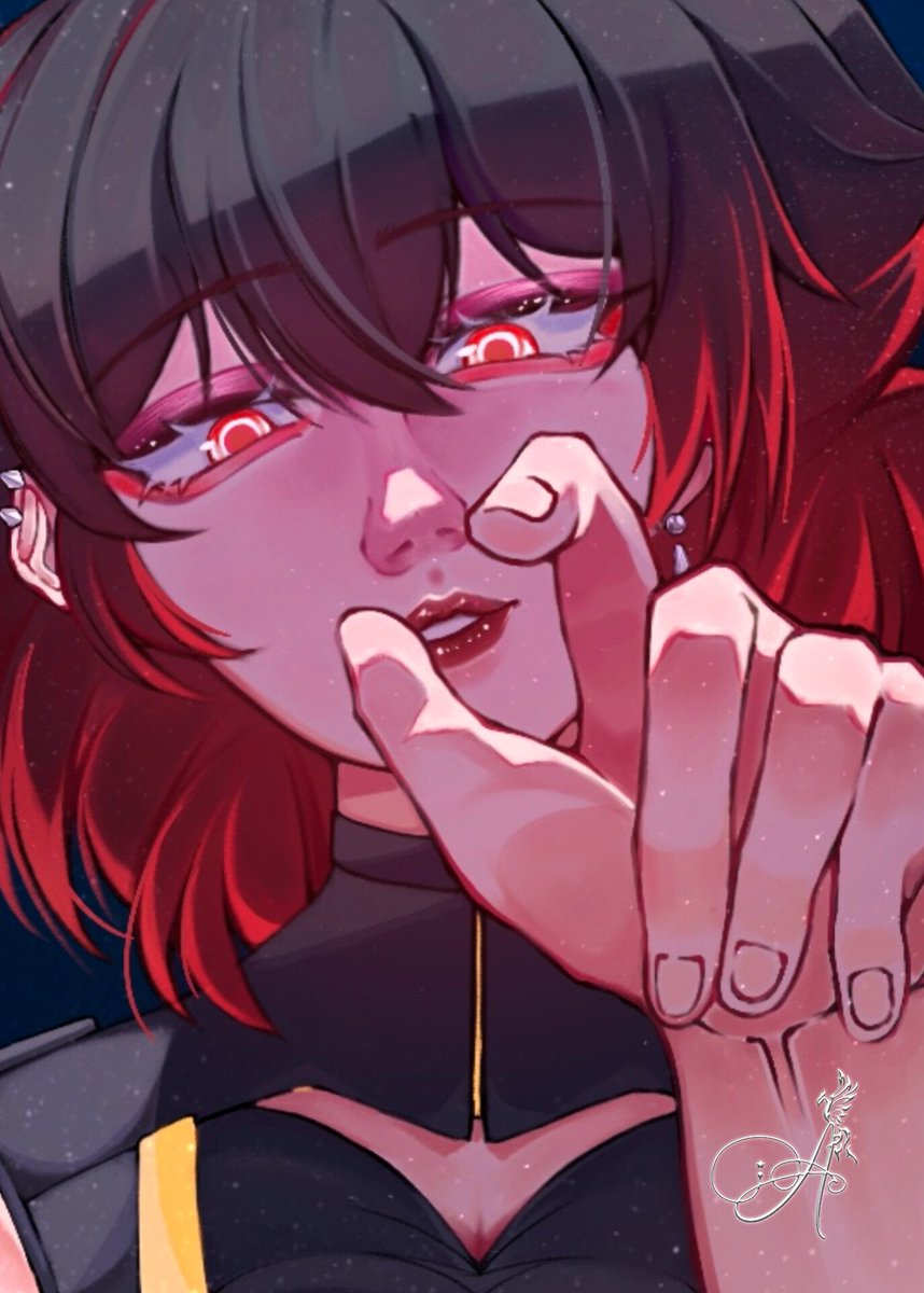 eericaaiai's tweet photo. Oke. Anyway, I can't hold it... I already got a concerned from him to upload it myself first, then we can up it together if he finished his part. So, this the results of mine. 🌹🖤❤ #artmoots #arttrend #artidn #digitalart https://t.co/oXynCHEH4S