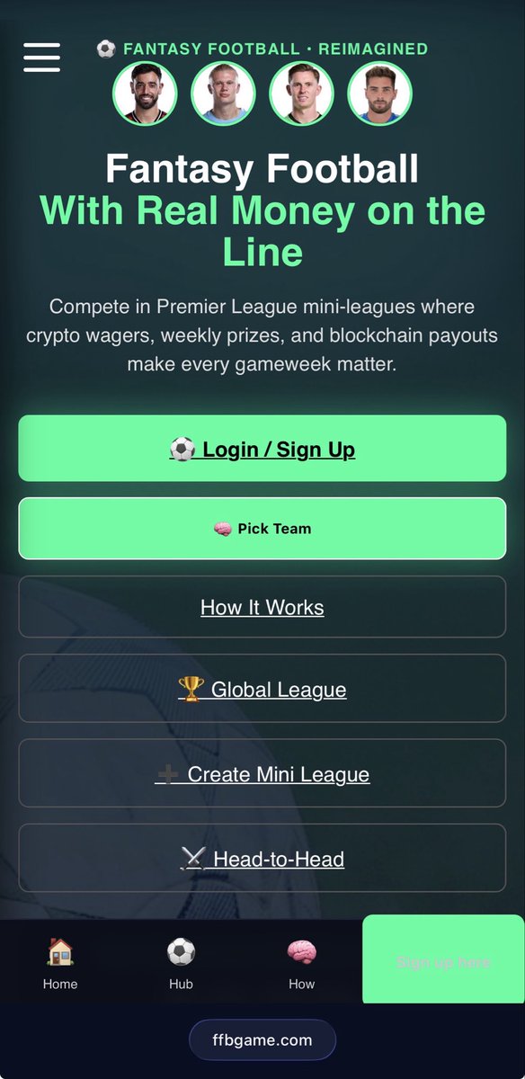 ffbgame's tweet image. Hot take: the 4-point transfer hit in FPL is punishment for good strategy.

FFBGame lets you pay a small micro-fee instead of taking the points hit. 

♟️Play smarter. Not punished.

ffbgame.com

#ComingSoon #FPL #FPLCommunity #Solana #SolanaGaming