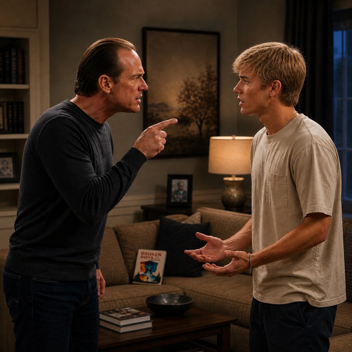 KopecDak's tweet photo. This is a scene from Chapter four of the #fictionnovel #BrokenBoys beyond Friendships by #dakkopec. Blake is arguing with his father because he wants to go to a party. https://t.co/hTeOkKW8b9