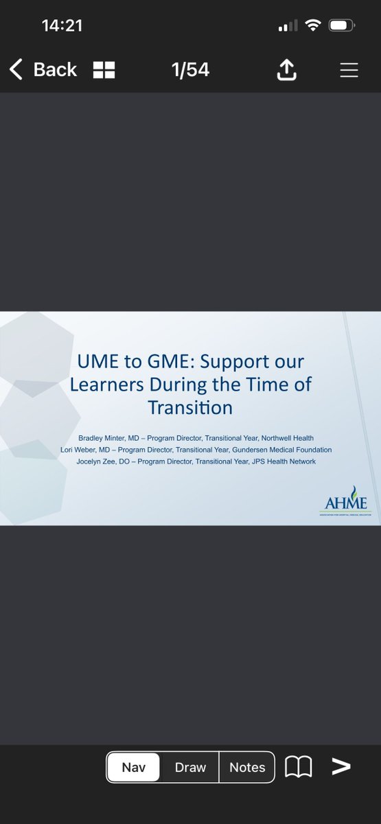 GundersenMedEd's tweet image. Lori Weber, MD, Transitional Year Residency Program Director, presented at the 2026 Association for Hospital Medical (AHME) Institute in Reno, Nevada! Her presentation looked at the transition from UME to GME and how best to support learners during that time. #meded