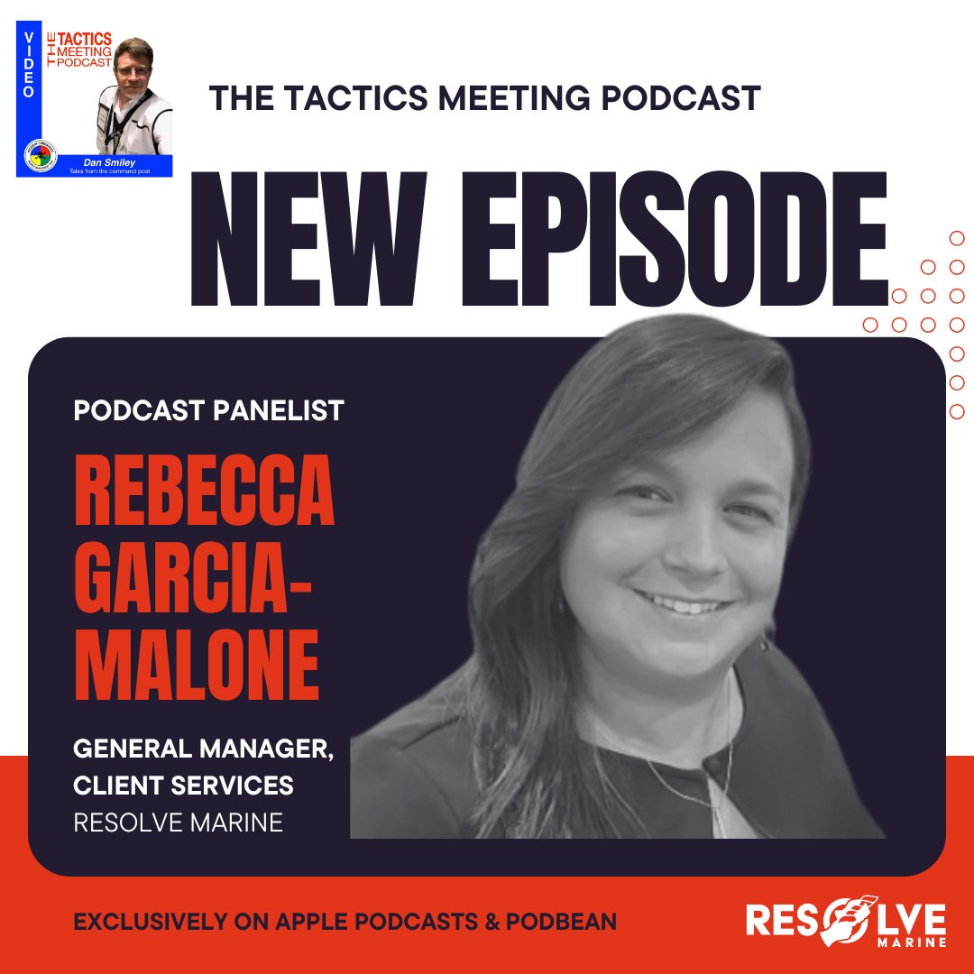 resolvemarine's tweet photo. In a recent episode of The Tactics Meeting Podcast, @ResolveMarine General Manager of Client Services Rebecca Garcia-Malone joins the panel and dives into the topic, “Beyond the Safety Plan: Culture, Adaptation, and Risk.” https://t.co/GuTfs46DEe #ResolveMarine #SafetyLeadership https://t.co/HJrsOHaVIR