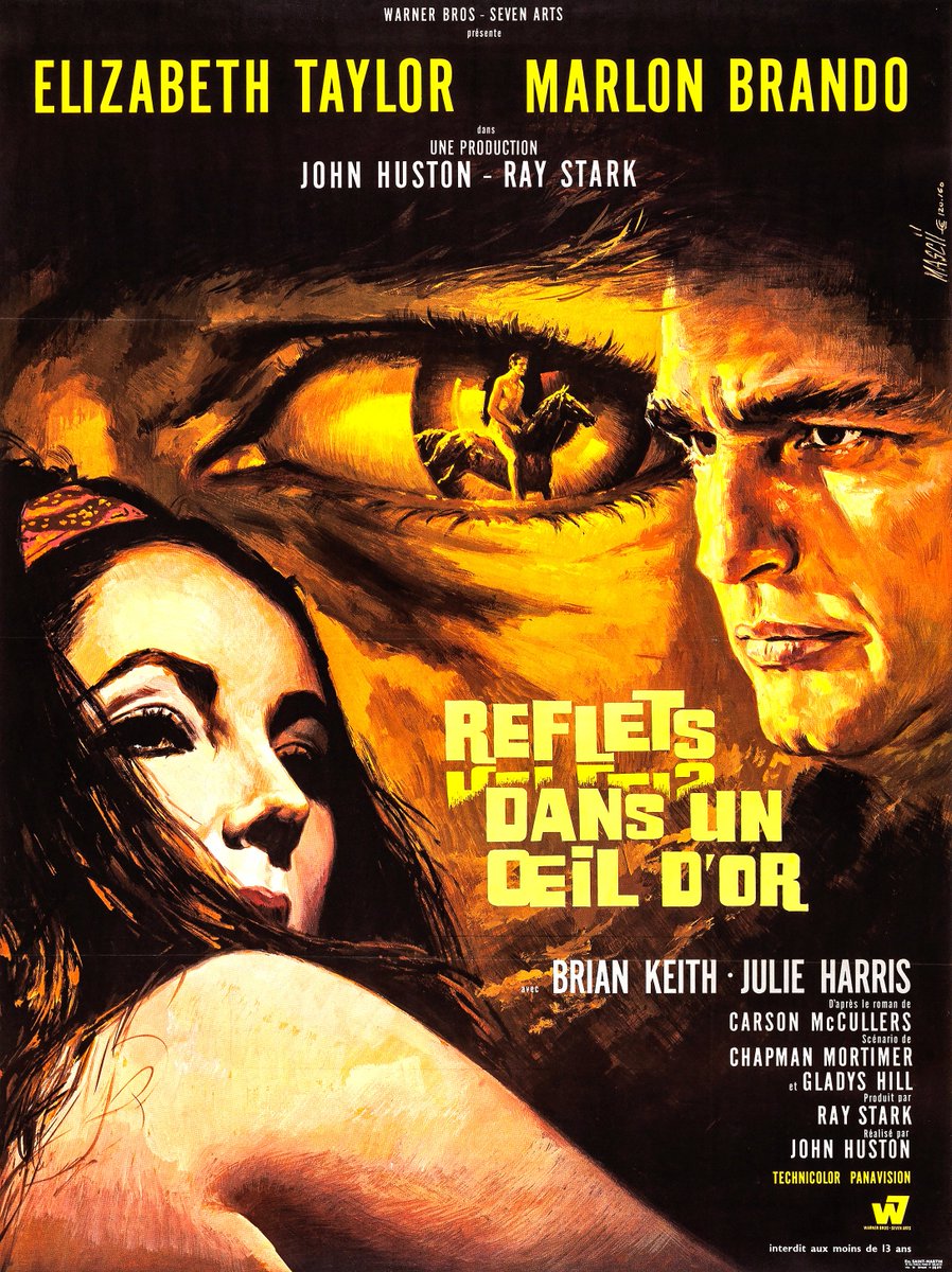 PhilippeServe06's tweet image. #UnLivreUnFilm 666/...

* 𝐑𝐞𝐟𝐥𝐞𝐜𝐭𝐢𝐨𝐧𝐬 𝐢𝐧 𝐚 𝐆𝐨𝐥𝐝𝐞𝐧 𝐄𝐲𝐞 (1941) - Carson McCullers 📗🇺🇸

* 𝐑𝐞𝐟𝐥𝐞𝐭𝐬 𝐝𝐚𝐧𝐬 𝐮𝐧 œ𝐢𝐥 𝐝'𝐨𝐫 (𝑅𝑒𝑓𝑙𝑒𝑐𝑡𝑖𝑜𝑛𝑠 𝑖𝑛 𝑎 𝐺𝑜𝑙𝑑𝑒𝑛 𝐸𝑦𝑒, 1967) - John Huston. Avec Elizabeth Taylor, Marlon Brando 🎞️🇺🇸