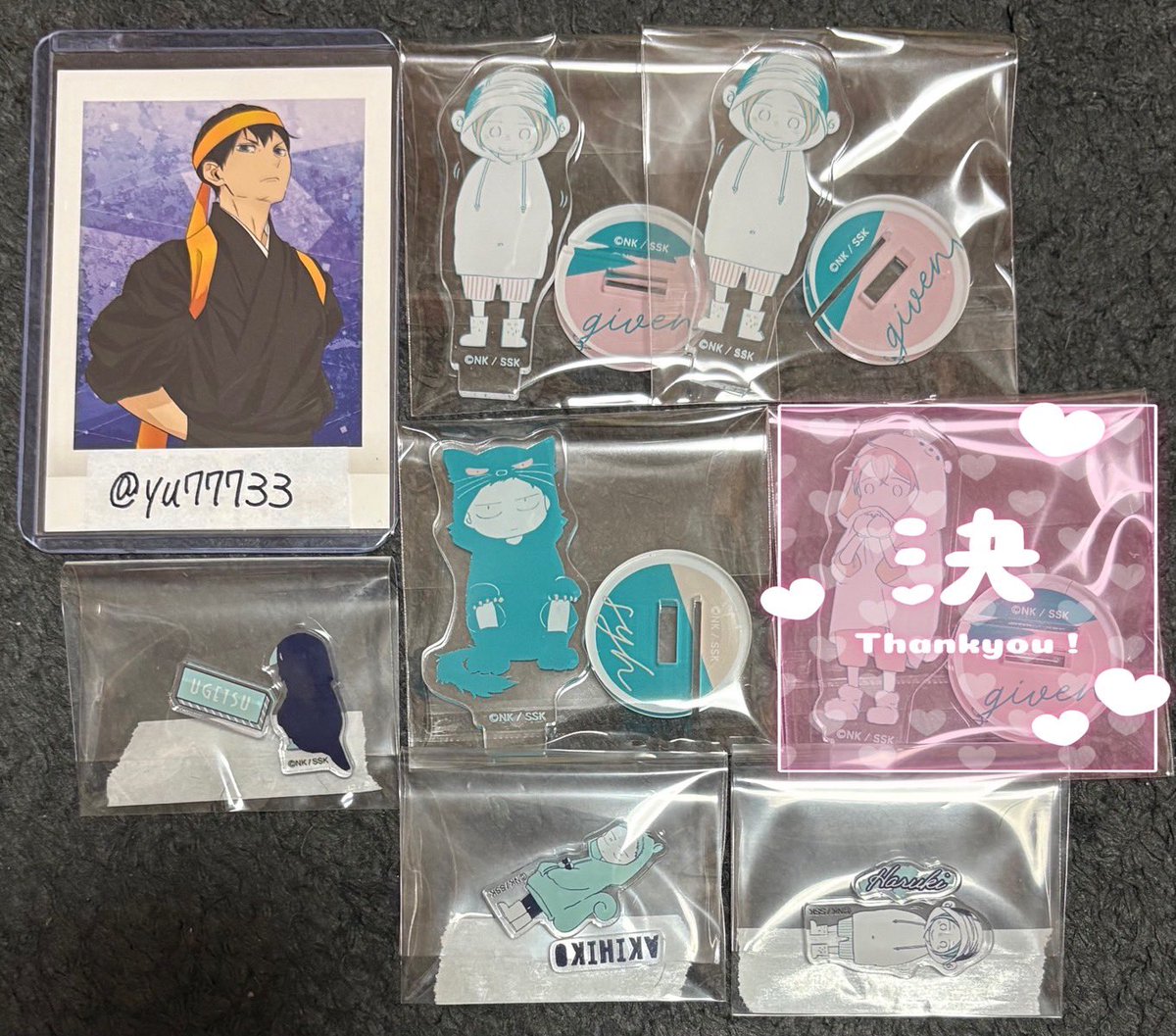 yu77733's tweet photo. ギヴングッズ交換 買取 
ギヴン 映画 ギヴン 海へ チケコレ／Vol.2
パシャこれPREMIUM  ちゅあスタ キラステコレクション ギヴン展
求）鹿島柊 又は買取

譲）画像の物 https://t.co/y5oMWi4K9r