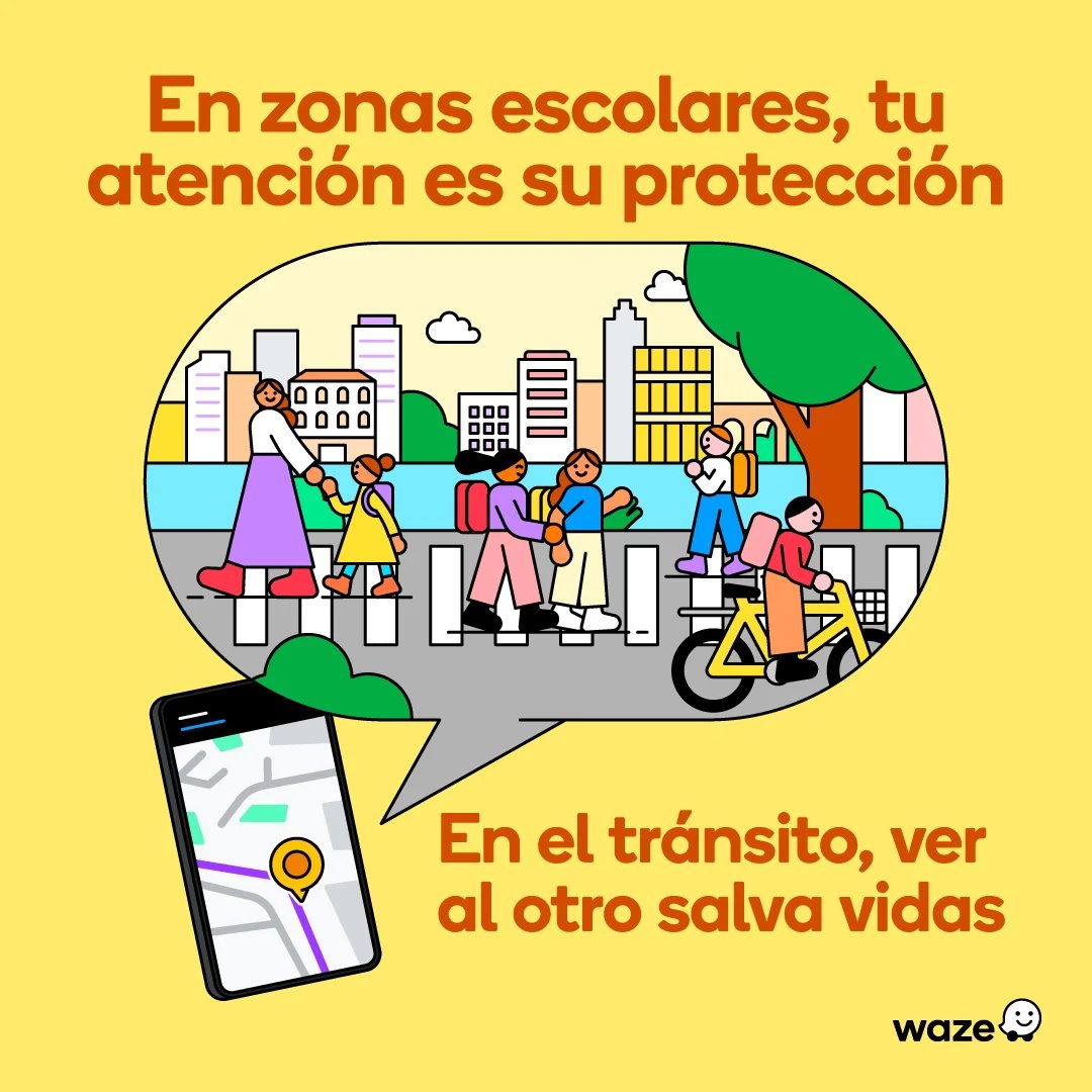 waze_uy's tweet photo. Desde la comunidad de editores de Waze nos adherimos a la campaña 2026 de #mayoamarillo "En el tráfico ver al otro es salvar vidas"
@Waze
te alerta de las zonas escolares en horario escolar, si ves que falta alguna avisanos https://t.co/QCu854qxW4