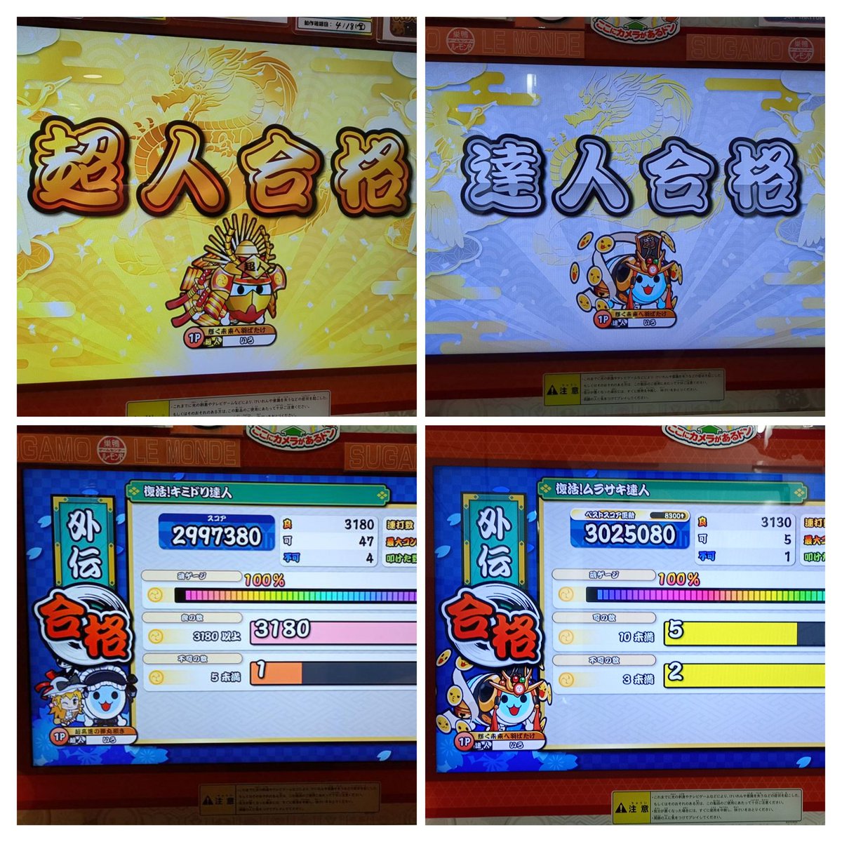 irotaiko's tweet photo. 固定
24金超人、25達人
S↑11譜面、SS全良がんばってます！ https://t.co/t0Lw6Flxle