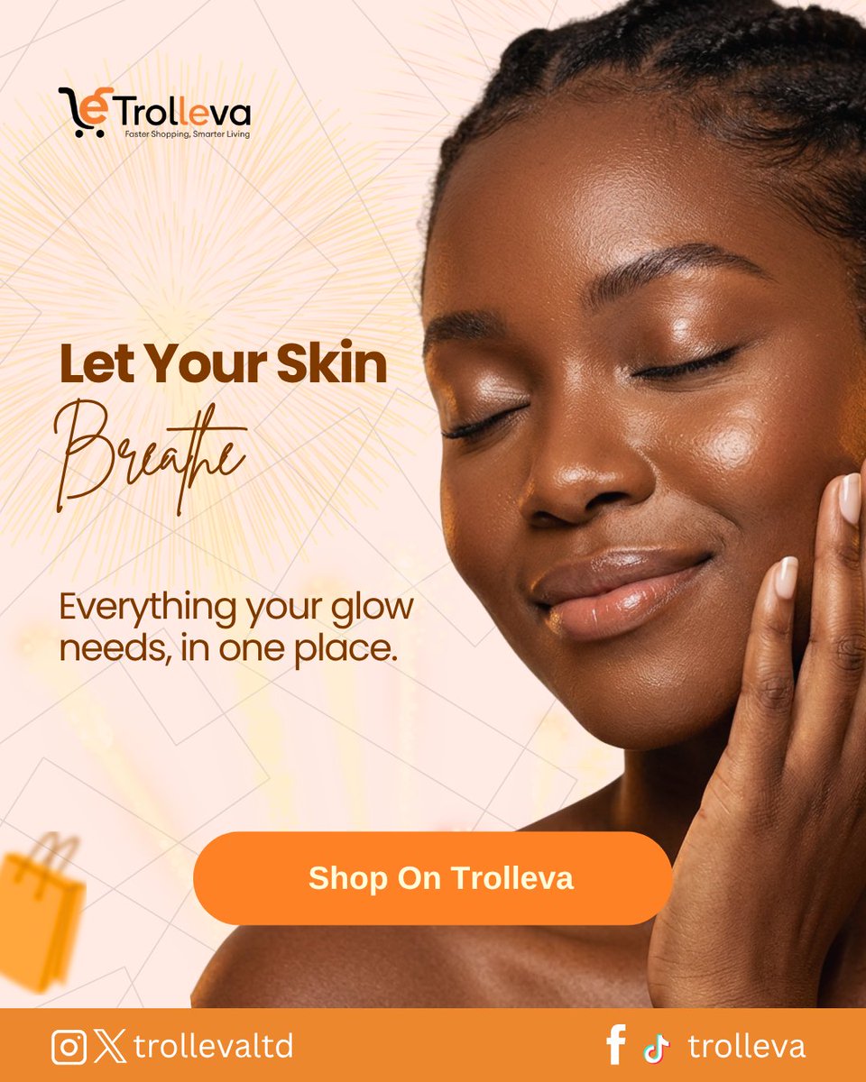 Trollevaltd's tweet image. Good skin isn’t luck… it’s what you choose consistently.
Shop beauty products on trolleva.
#trolleva #onlineshopping #shoponline #skincare #beautyessentials