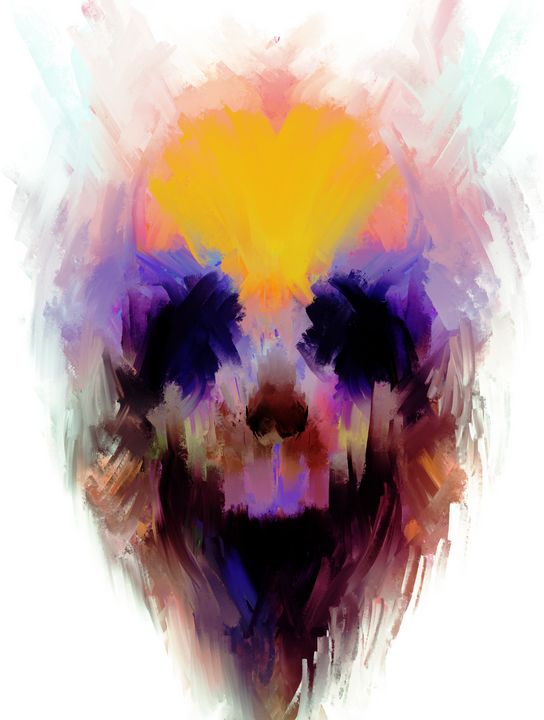 Art of the Day! "Color Splash Skull alt". Buy at: ArtPal.com/ArthurColeArt?…