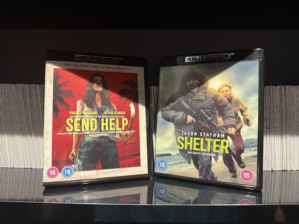 LegalBeagleOK's tweet photo. Today’s new arrivals in #CinemaGeorge🎬🎬🍿🍿… 

#4K #Atmos #NeuralX #PhysicalMedia https://t.co/v1JfQVLwgs