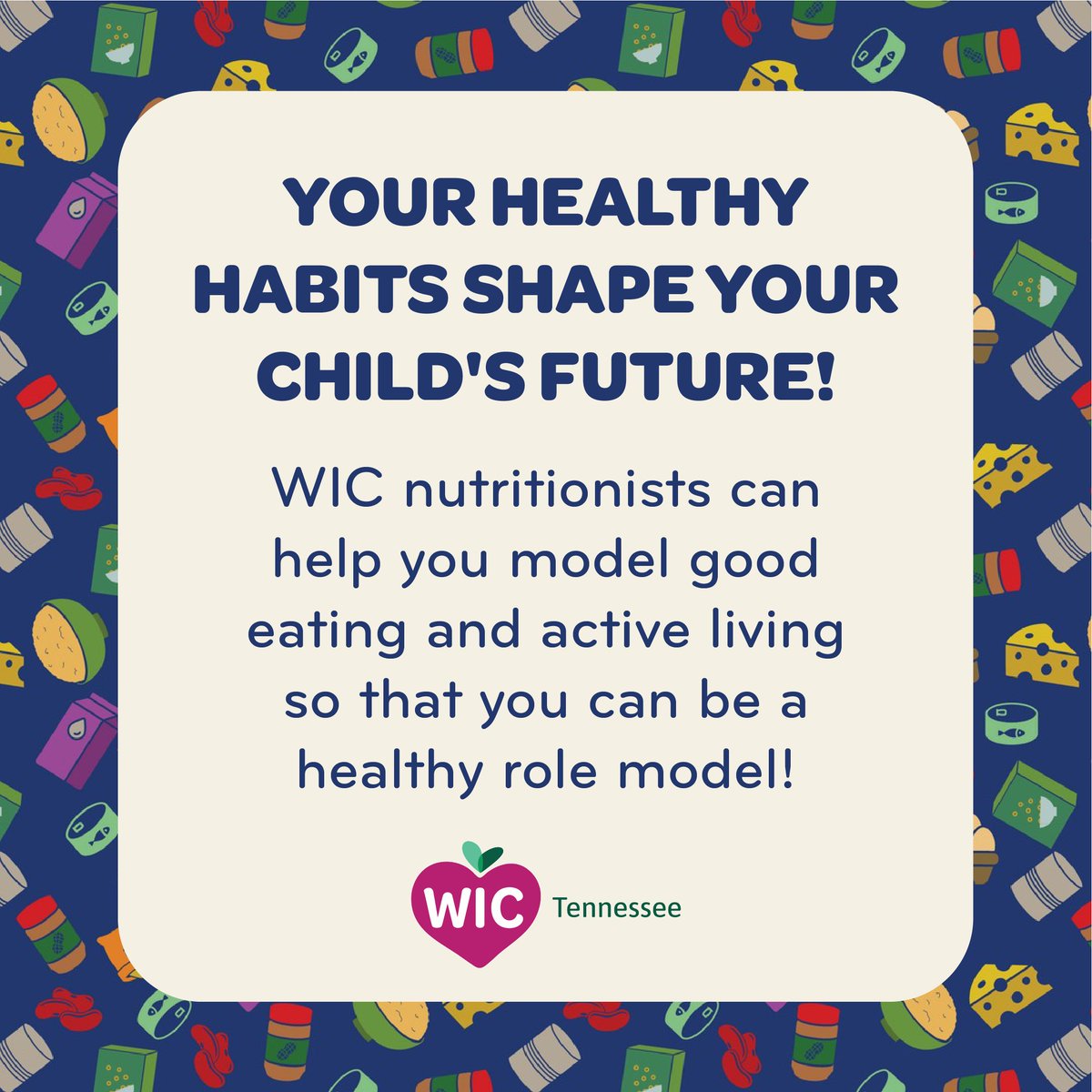 TNDeptofHealth's tweet image. It can be hard to start healthier eating habits without support. WIC is here to help you in the process.

Learn more: tn.gov/health/wic.html

#TNWIC #Nutrition #HealthyFamilies