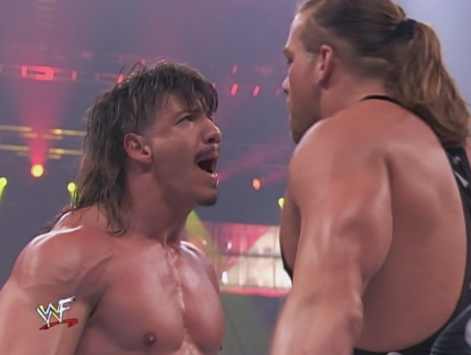 wrestle_hist's tweet image. 5/4/2002    

Rob Van Dam defeated Eddie Guerrero by disqualification for the Intercontinental Championship at Insurrextion from the Wembley Arena in London, England.    

#WWF #WWE #Insurrextion #RobVanDam #RVD #WholeFnShow #EddieGuerrero #LatinoHeat #VivaLaRaza #LieCheatSteal