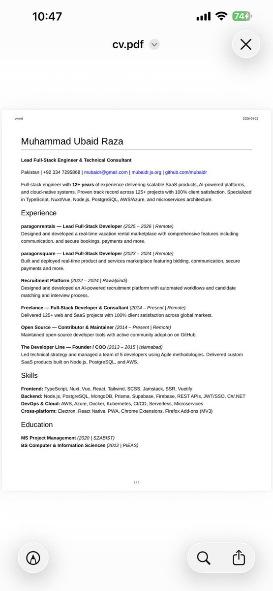ParagonRent's tweet image. $ivhi We welcome our newest team member Muhammad Raza who has extensive experience in platforms and one of the original coders behind paragonrentals.ai #SaaS #RealEstate