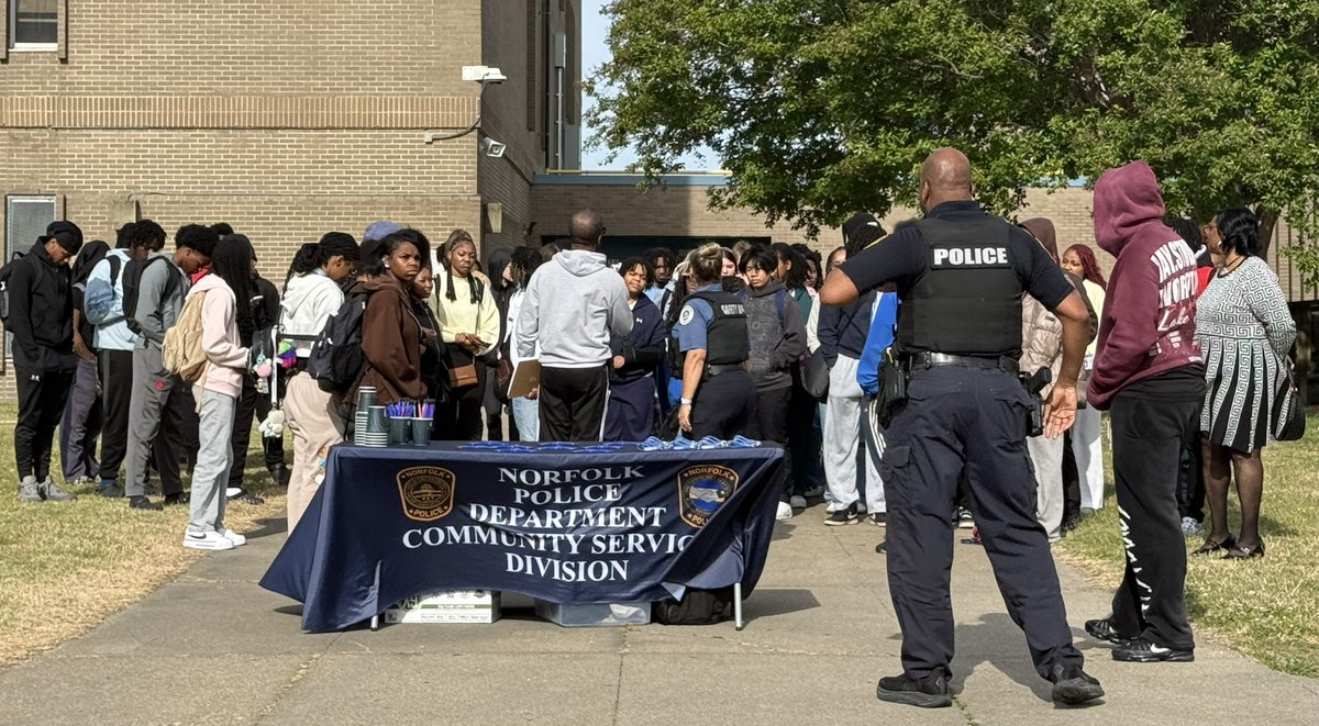 NorfolkPD's tweet image. We kicked off National Youth Traffic Safety Month with a great event at Lake Taylor High School on Friday – talking smart choices, safe driving, and the power of teens leading the way. Proud to partner with our community to keep young drivers safe. #TrafficSafety #NorfolkVA