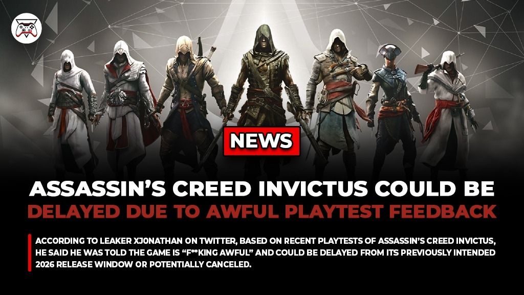 GI_Tweets's tweet image. According to xj0nathan, Assassin’s Creed Invictus had negative playtest feedback and could face delays or cancellation.

Trouble ahead?

Link: bit.ly/4thQusO
#AC #Invictus #gamingnews