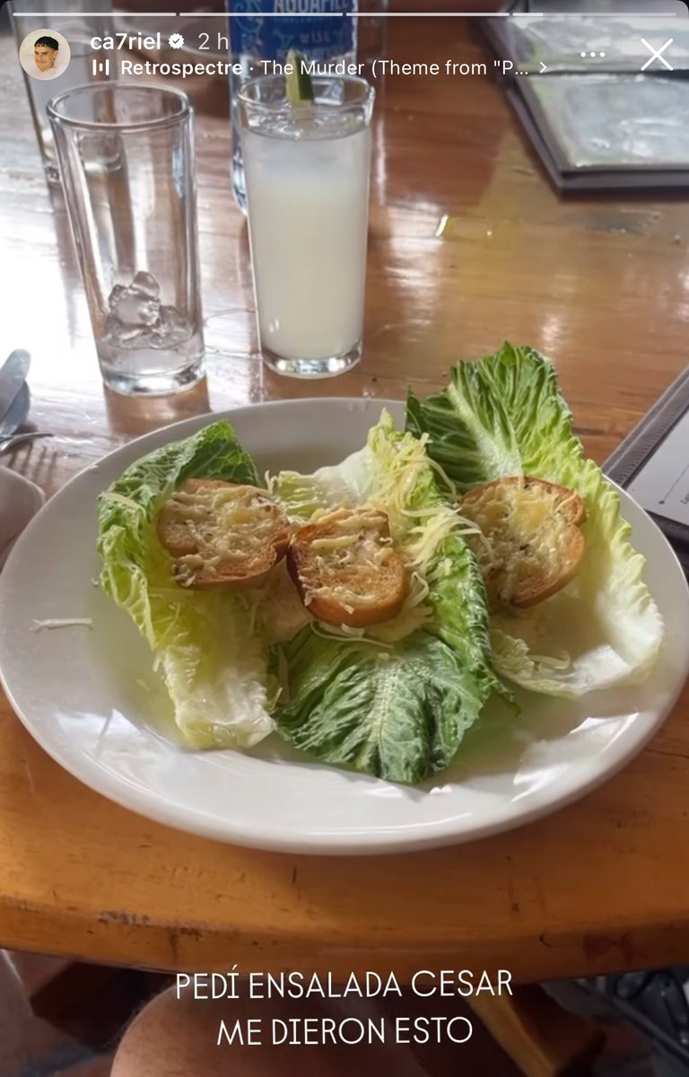 cuando ca7riel empezó a pegarla mundialmente y descubrió la comida gourmet