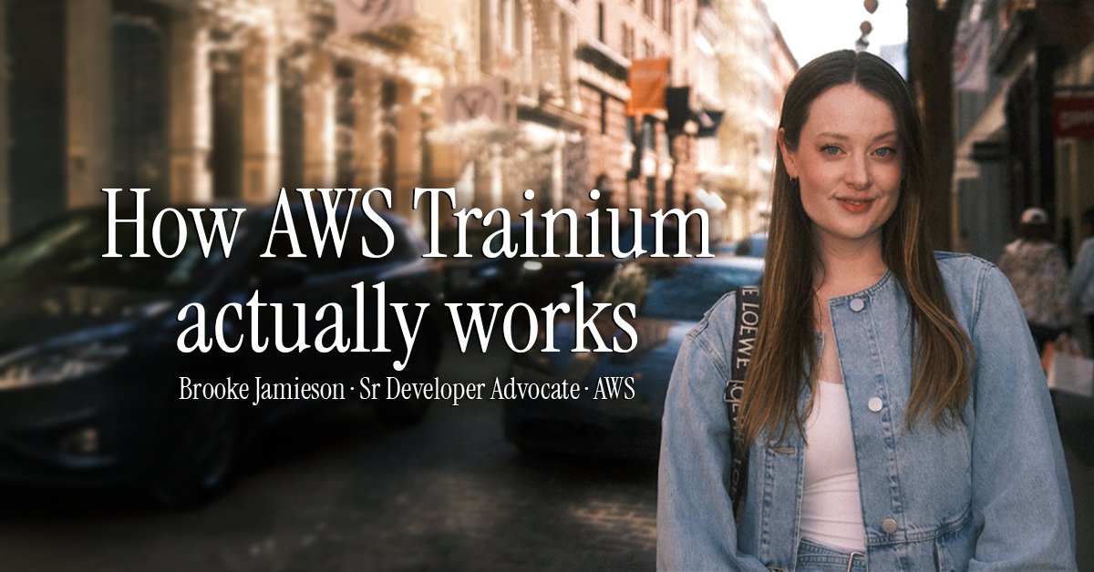 brooke_jamieson's tweet photo. Latest blog is up! Trainium news took over my timeline last week, so I figured it was finally time to explain how it works, and why it works so well. There's a can Vs should framing underneath it all, and I unpack it in this piece: https://t.co/8Q3UJUgGW6