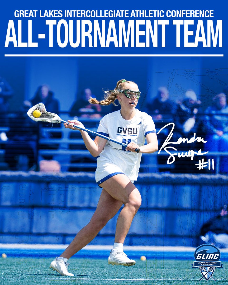 GVSUWLAX's tweet image. Congratulations to our five players who were named to the GLIAC All-Tournament Team!

#AnchorUp | #ReadyForMore | #beELITE