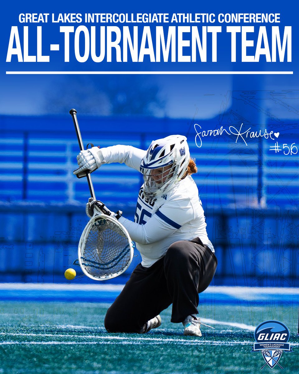 GVSUWLAX's tweet image. Congratulations to our five players who were named to the GLIAC All-Tournament Team!

#AnchorUp | #ReadyForMore | #beELITE