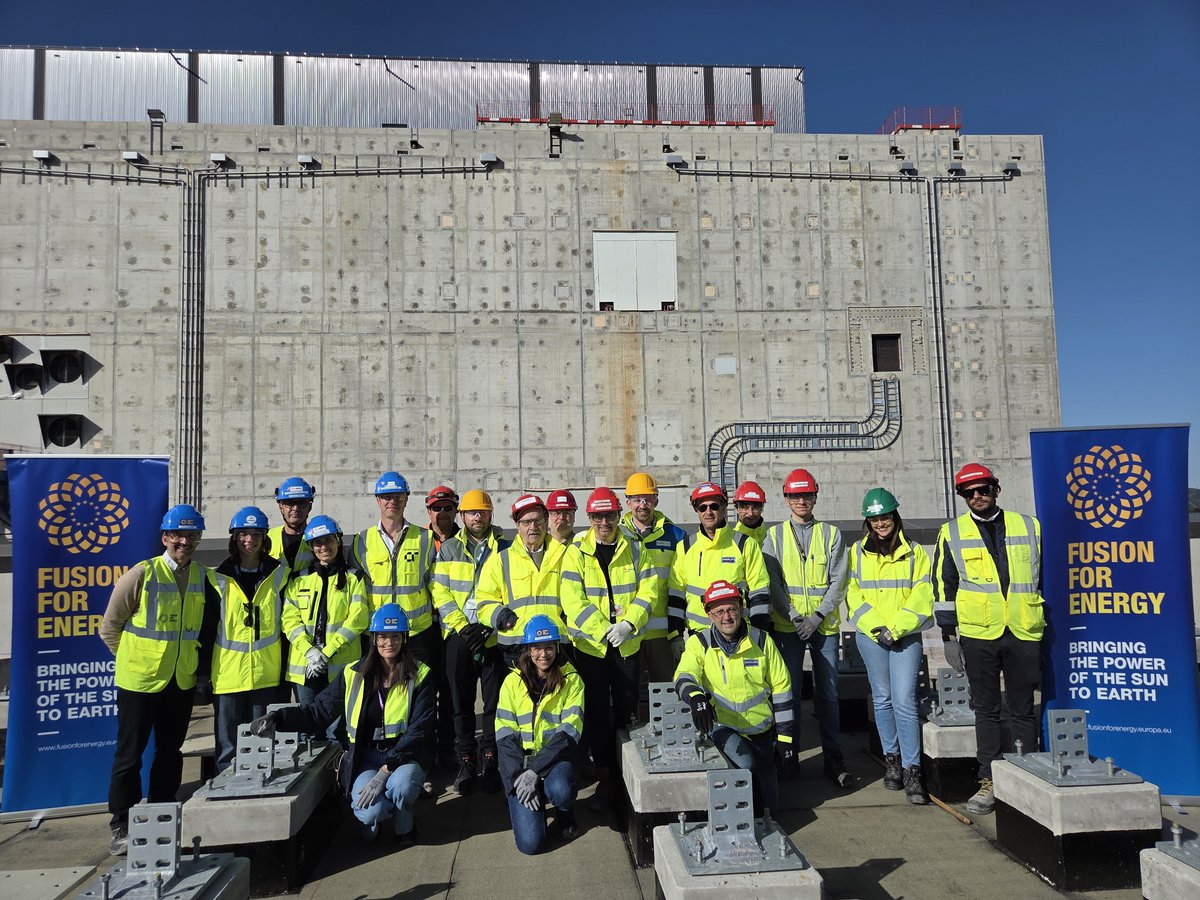 fusionforenergy's tweet photo. Steady progress in the construction of ITER🧱 ⚡

The two pairs of Emergency Power Supply Buildings, key for the experiment's safety, are now ready for equipment. 

🙌 We’re proud to see Europe’s infrastructure turn into power centres. Thank you to our teams and partners! https://t.co/q4Dg9SQAF2