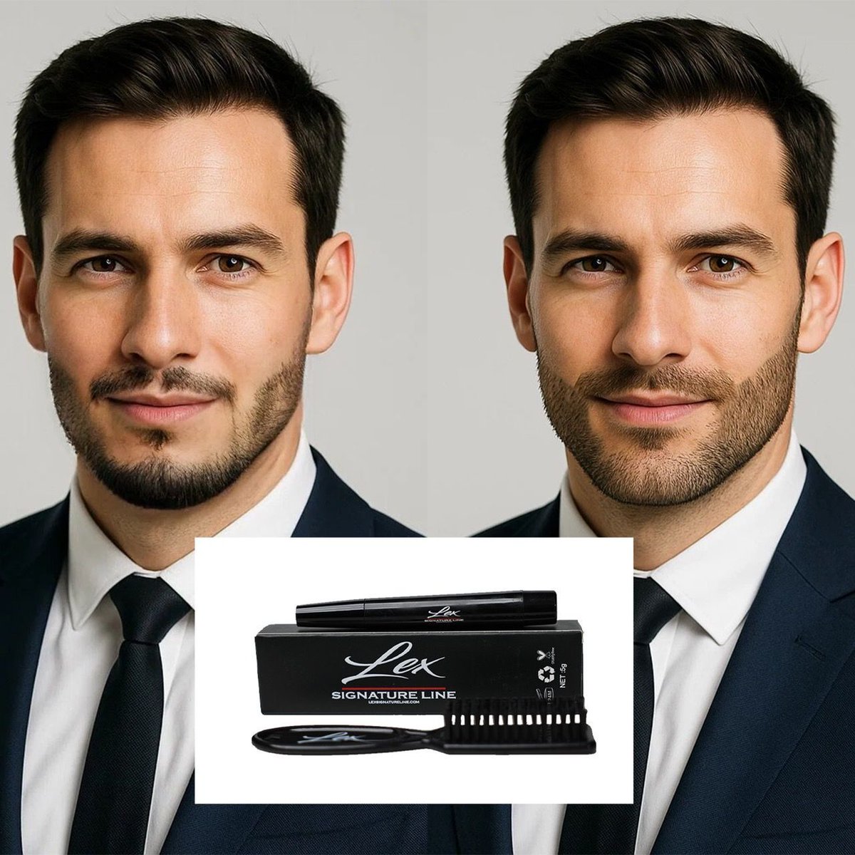 LexSignature's tweet image. Beard Pen Before and After for Him  #BeardTransformation #BeforeAndAfter #GroomingEssentials