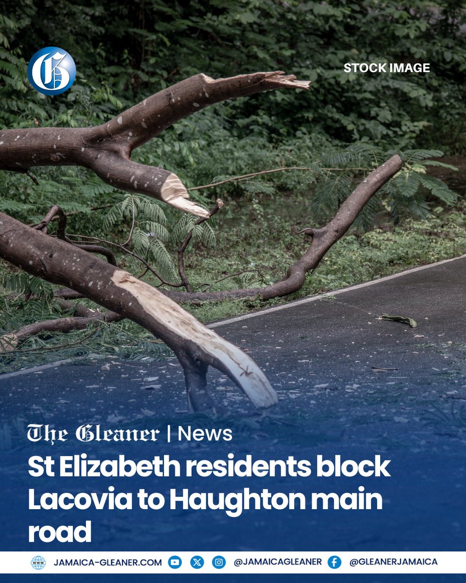 Residents of St Elizabeth have blocked the main road from Lacovia to Haughton as they protest about the road conditions. The residents are also reportedly angry about the lack of water and electricity.

Read more: jamaica-gleaner.com/article/news/2…
