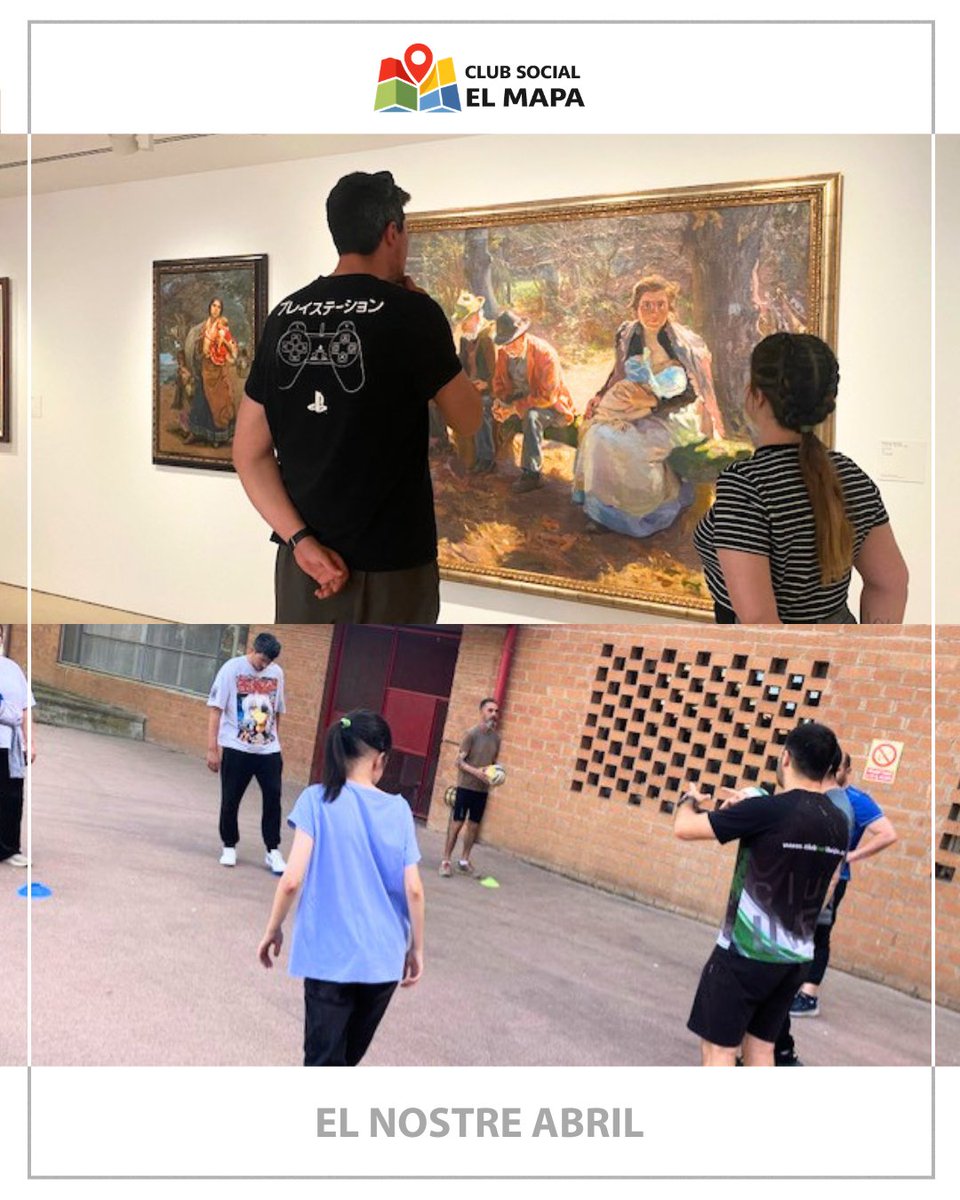 Smponent's tweet photo. 🗺️​⭐​ El més destacat d’abril al Club Social ‘El Mapa’!

🖼️​ Hem visitat una exposició al Museu Morera que ens ha fascinat. Cultura que ens fa pensar, sentir i gaudir.

👩‍🍳 No hem parat amb els tallers de cuina! Vam preparar unes empanades a l’Airfryer delicioses😋! https://t.co/C6bJxv2vRg