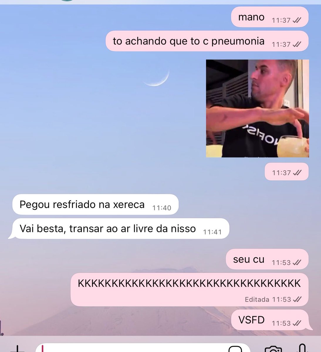 os cara se perde mano