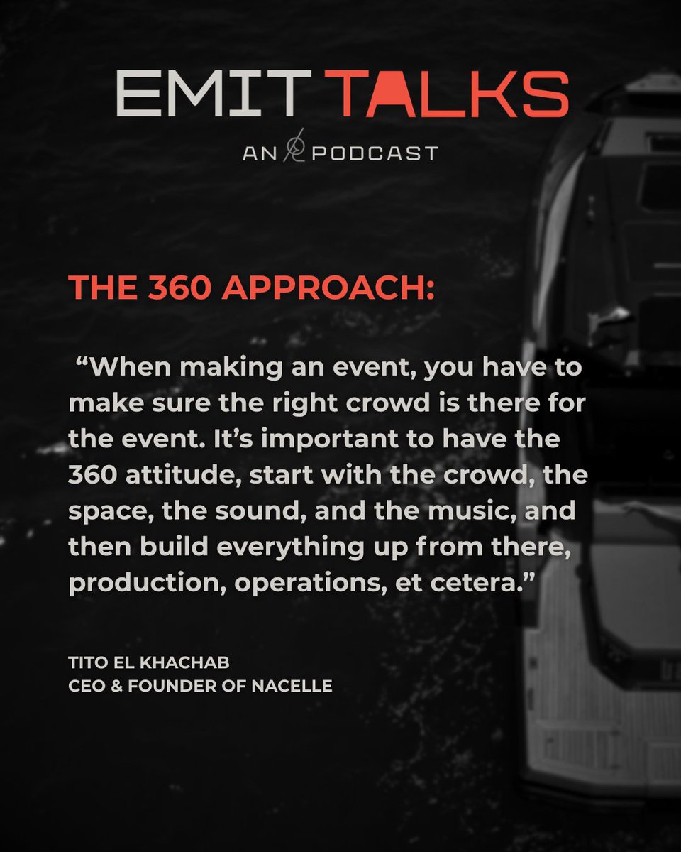 emittalks's tweet photo. Behind every successful event is a system.
A way of thinking that goes beyond the lineup.

🎙️ Watch the full episode on EMIT TALKS
📍 YouTube | Spotify | Apple Podcasts https://t.co/2BJKHE9H1u
