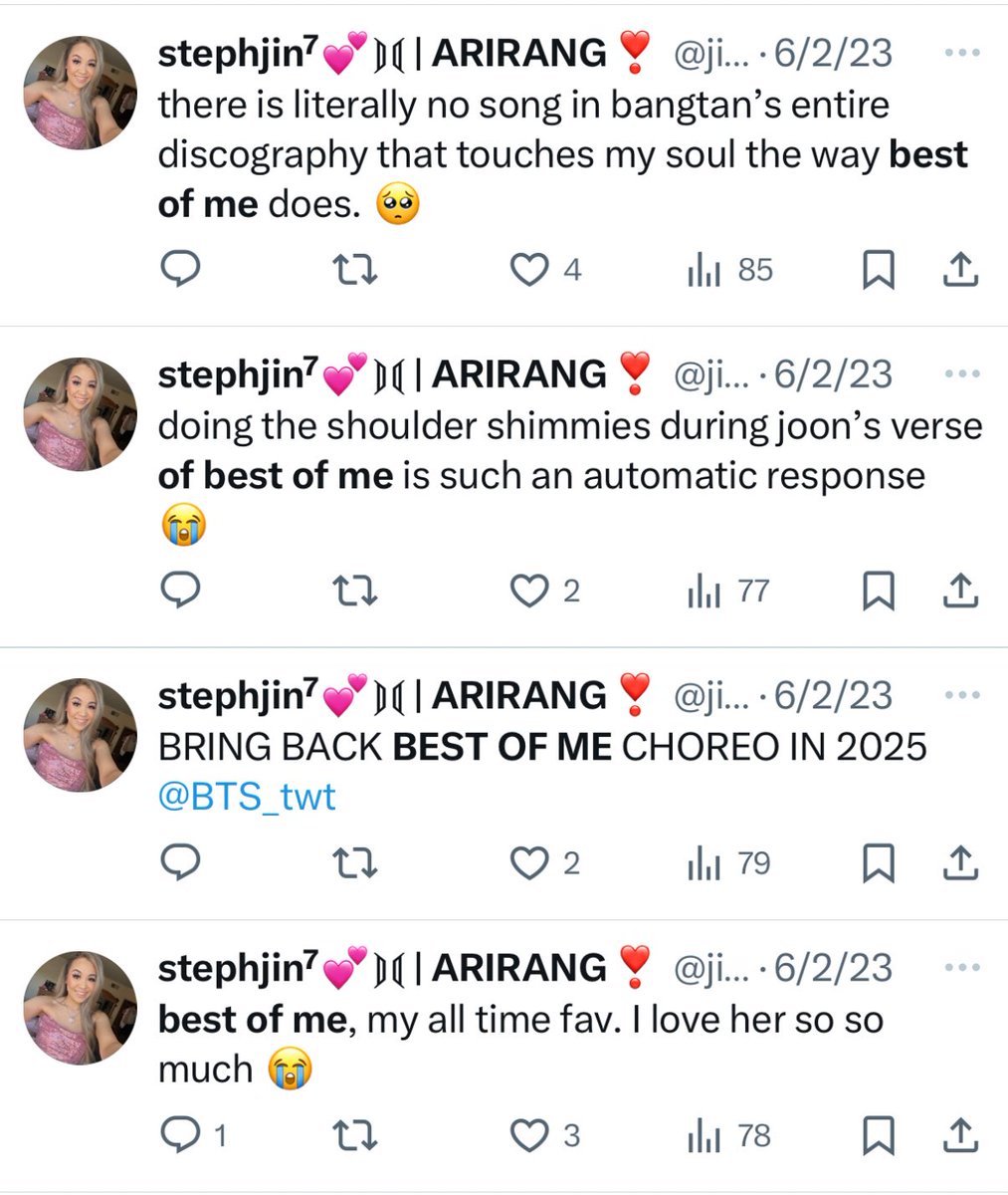stephjin⁷💕⟭⟬ | ARIRANG❣️ tweet media