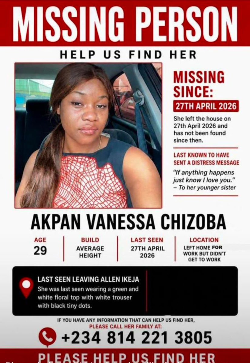 Chukwu_ebukaah's tweet photo. Please help repost🙏🏿 https://t.co/djzXPfNnqj