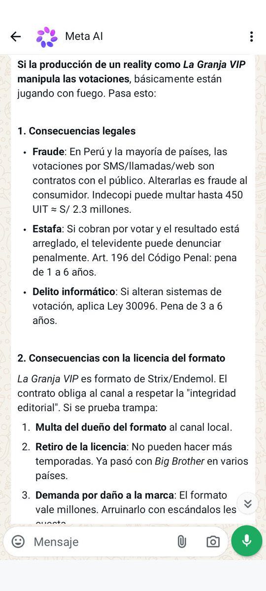 Por favor, debo ser una pesada, pero lean esto, un notario y las votaciones debieron ser transparentes desde el principio 
Qué sucede si la producción de un formato como la granja vip hace trampa con las votaciones para favorecer a un participante?