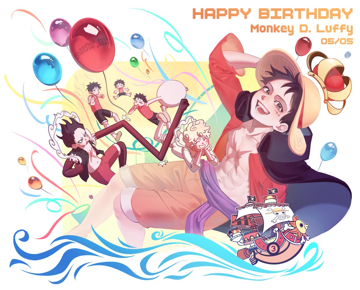 Happy birthday my king! 🎂🎉
 #ルフィ誕生祭2026