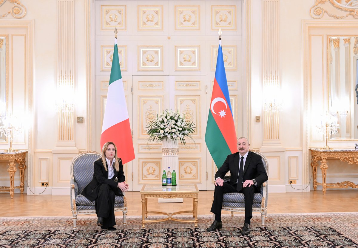 Prezident İlham Əliyev Azərbaycanda səfərdə olan İtaliya Nazirlər Şurasının sədri Ciorcia Meloni ilə görüşüb.
